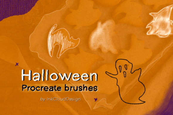 7 Halloween Procreate Brushset for iPad