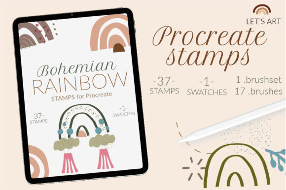Abstract Boho Rainbow Procreate Stamps: A Practical Guide for Digital Artists