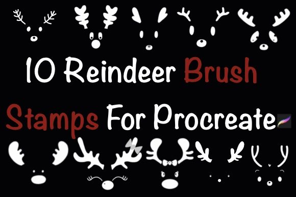 Bringing Holiday Magic to Your Digital Canvas with Reindeer Brush Stamps