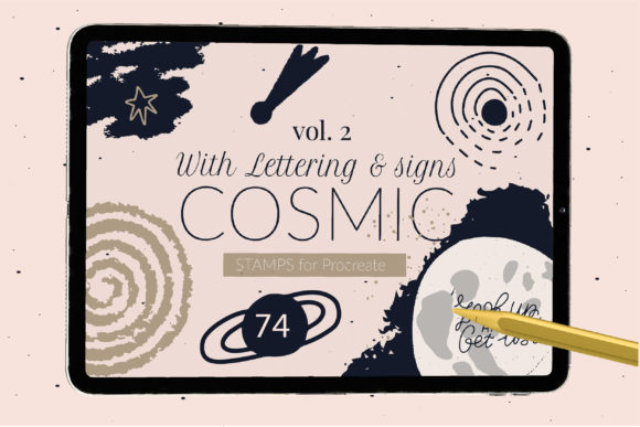 Cosmic Constellations Universe Procreate: Elevating Digital Art with Celestial Stamps and Brushes