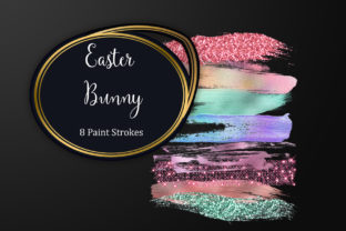 Easter Bunny Brush Strokes: Elevating Digital Design with Artistic Flair