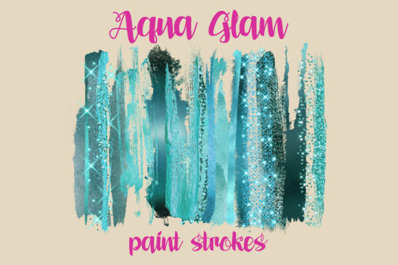 Evaluating Aqua Glam Brush Strokes for Modern Digital Design Projects