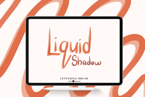 Liquid Shadow Procreate Lettering Brush Guide