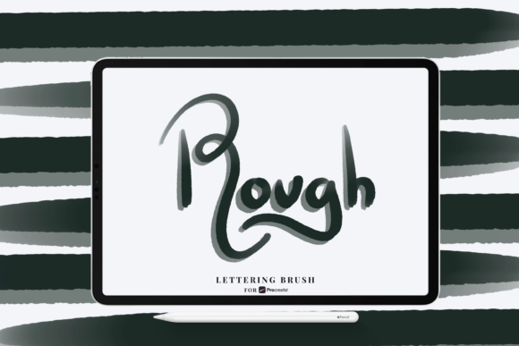 Mastering Texture and Depth with the Rough Shadow Procreate Lettering Brush