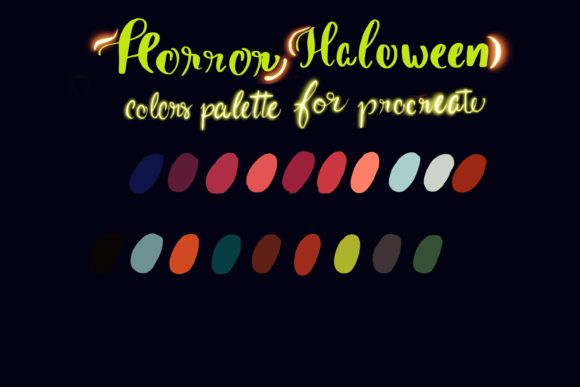 Spooky Procreate Colors: Horror Halloween Palettes