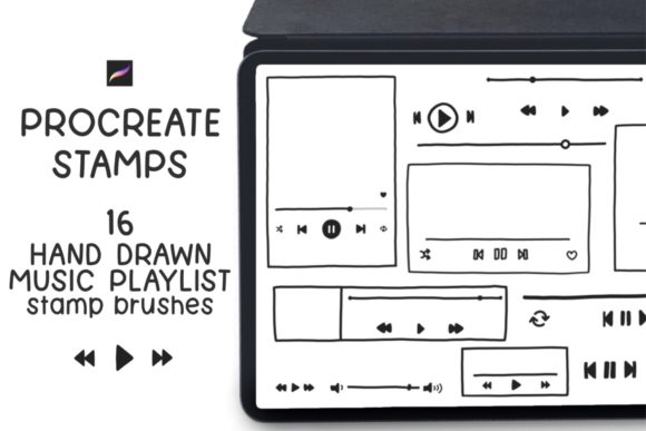 Streamline Art with Procreate Music Playlist Stamps