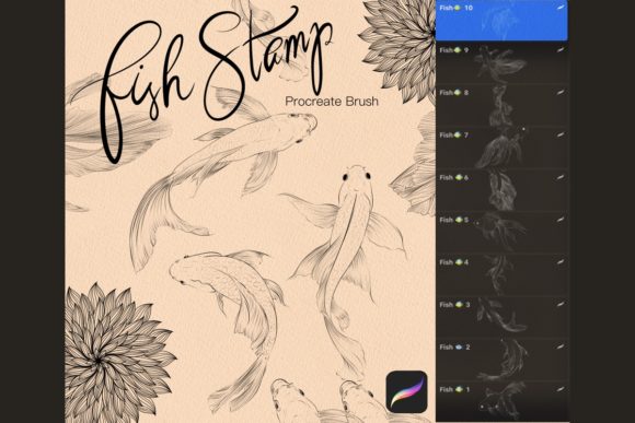 Unlock Creativity with Fish Stamp Procreate Brush