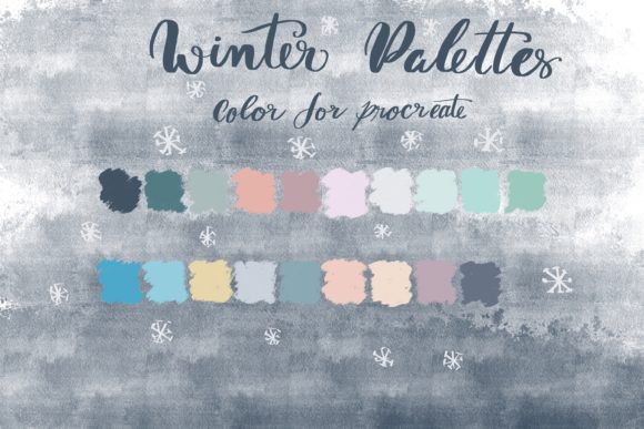 Winter Palettes Colors for Procreate